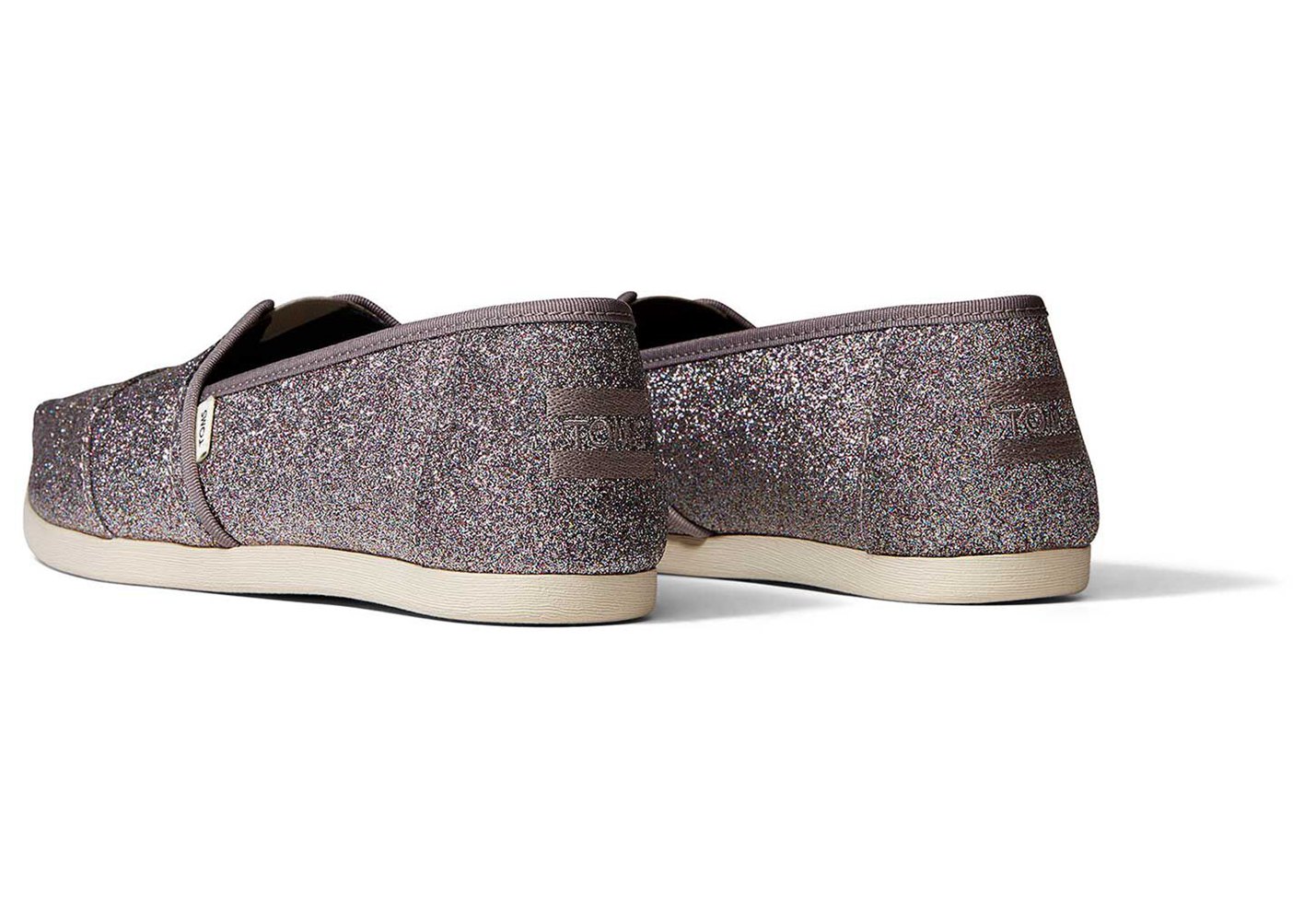 Toms Alpargata Glitter Espadrille Silver - Womens - 47523-ZALI